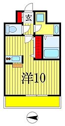 BREEZE ワンルームの間取図画像
