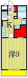 サンハイツ 1Kの間取図画像