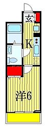 Nステージ西船橋3 1Kの間取図画像