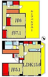 Peace船橋 5階/-