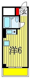 トーシンコーポ栄 ワンルームの間取図画像