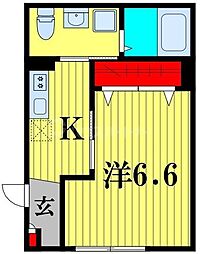 Lilie 1Kの間取図画像