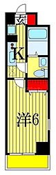 Nステージ西船橋3 1Kの間取図画像
