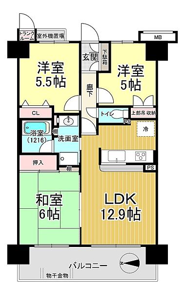 間取りを拡大表示
