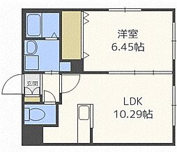 ブランドールプレミア 1LDKの間取図画像