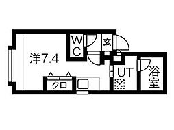 CremBld. 1Kの間取図画像
