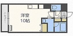 セントポーリアスウィート ワンルームの間取図画像