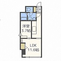 CASATRESNEO 1LDKの間取図画像
