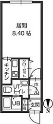 ル・ノール平岸通 1Kの間取図画像