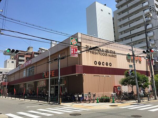 画像17:【スーパー】ライフ下寺店まで212ｍ