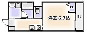 大阪府大阪市西成区岸里東2丁目（賃貸マンション1K・7階・25.63㎡） その2