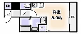 大阪府大阪市浪速区日本橋5丁目（賃貸マンション1R・5階・25.36㎡） その2