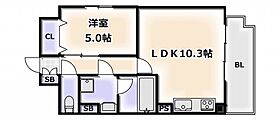 大阪府大阪市浪速区恵美須東1丁目（賃貸マンション1LDK・7階・38.80㎡） その2