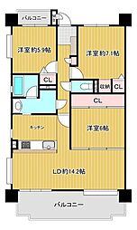 間取図画像 3LDK