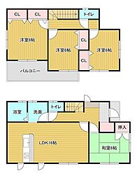春日市上白水八丁目戸建 4LDKの間取り