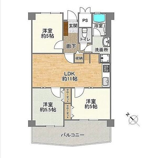 間取りを拡大表示