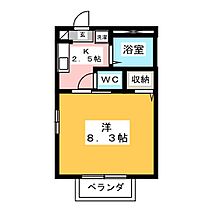 アビテＭ　Ａ  ｜ 静岡県富士市岩本（賃貸アパート1K・2階・24.42㎡） その2