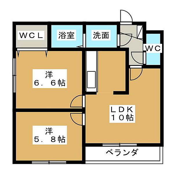 フォンターナ ｜静岡県富士市今泉(賃貸マンション2LDK・3階・50.25㎡)の写真 その2