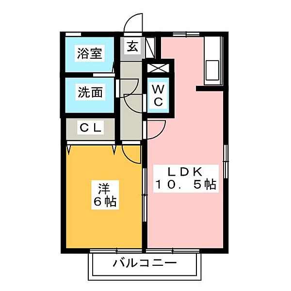 セジュールＫ ｜静岡県富士市今泉(賃貸アパート1LDK・2階・40.29㎡)の写真 その2