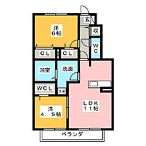 アルページェ  ｜ 静岡県富士市伝法（賃貸アパート2LDK・1階・54.58㎡） その2