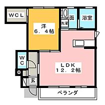 ベルコモンズＡ  ｜ 静岡県富士市中島（賃貸アパート1LDK・1階・45.13㎡） その2