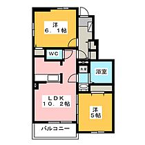 ファミール　さくら  ｜ 静岡県富士市厚原（賃貸アパート2LDK・1階・50.17㎡） その2