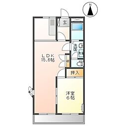 コンフォース510 1LDKの間取図画像