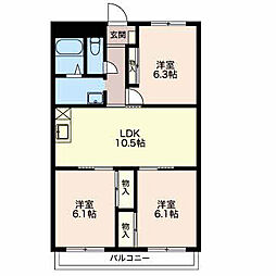 メゾン・サノ 3LDKの間取図画像