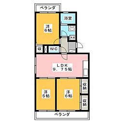 アーバンローゼ 3LDKの間取図画像