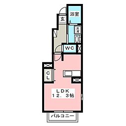 グラン・エスト5 1Kの間取図画像