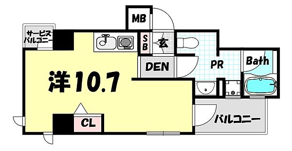 ワコーレ三宮ランドマークシティ ｜兵庫県神戸市中央区磯辺通2丁目(賃貸マンション1LDK・4階・30.01㎡)の写真 その2