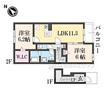 グリーン琥珀甲南III 203 ｜ 滋賀県甲賀市甲南町寺庄（賃貸アパート2LDK・1階・58.60㎡） その2