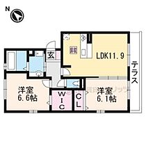 アルタ青地ビュー 106 ｜ 滋賀県草津市青地町（賃貸アパート2LDK・1階・58.37㎡） その2