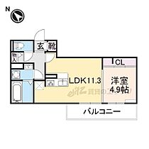 ＢＲＡＮＳＩＡ堀上町 202 ｜ 滋賀県近江八幡市堀上町（賃貸アパート1LDK・2階・41.90㎡） その2