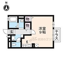 JR東海道・山陽本線 瀬田駅 徒歩16分の賃貸アパート 1階1Kの間取り