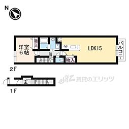 間取図画像 1LDK