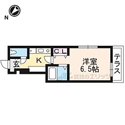 JR草津線 貴生川駅 バス15分 菅谷北下車 徒歩3分の賃貸アパート 1階1Kの間取り