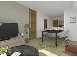 JR北陸本線 長浜駅 徒歩10分の賃貸アパート 1階1LDKのリビング/ダイニング