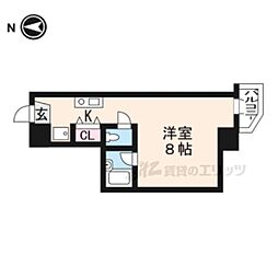 JR東海道・山陽本線 瀬田駅 徒歩5分の賃貸マンション 7階1Kの間取り