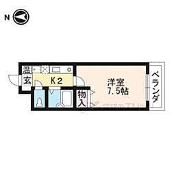 JR東海道・山陽本線 石山駅 バス10分 瀬田川団地下車 徒歩2分の賃貸マンション 1階1Kの間取り