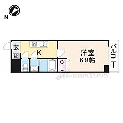Ｎａｓｕ8 3階1Kの間取り