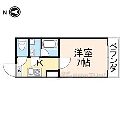 Ｎａｓｕ33 3階1Kの間取り