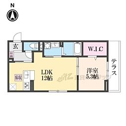 ボヌールメゾンkasuga 1LDKの間取図画像