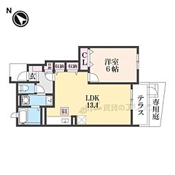 ＳｕｂａｒｕIII番館 1階1LDKの間取り