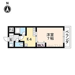 JR東海道・山陽本線 石山駅 バス15分 平津下車 徒歩3分の賃貸マンション 3階1Kの間取り