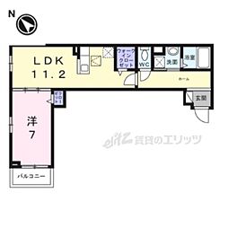 ウエスト レイク 1LDKの間取図画像
