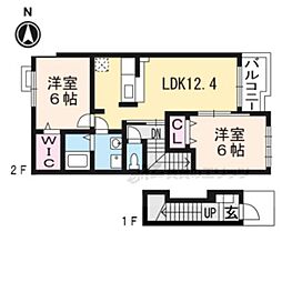 ヴィオラフィオーレ 2LDKの間取図画像