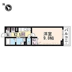 アーラ・ピッコロ 1Kの間取図画像