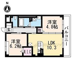 UnivalyGranvia8 2LDKの間取図画像