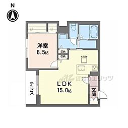 ディモーラB 1LDKの間取図画像
